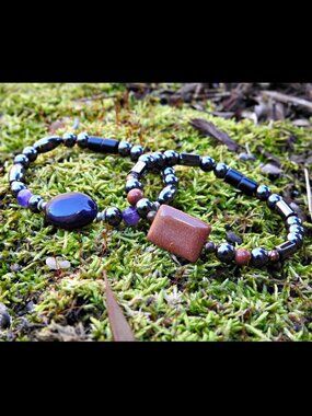 Stunning Gemstone Bracelet Set with Magnetic Clasp